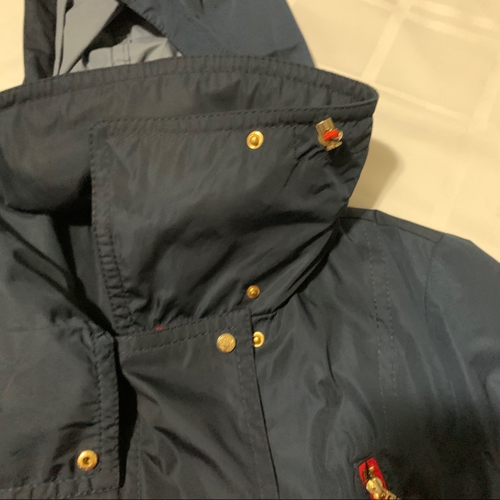 Vince Camuto Navy Utility Jacket with Red Trim - Picture 4 of 13